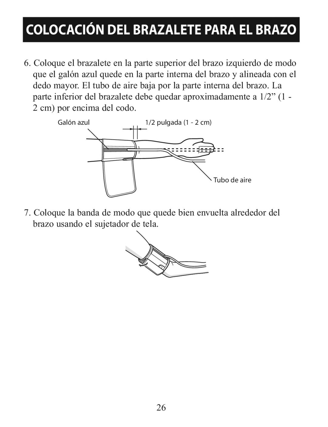 Omron BP785 manual Colocación DEL Brazalete Para EL Brazo 