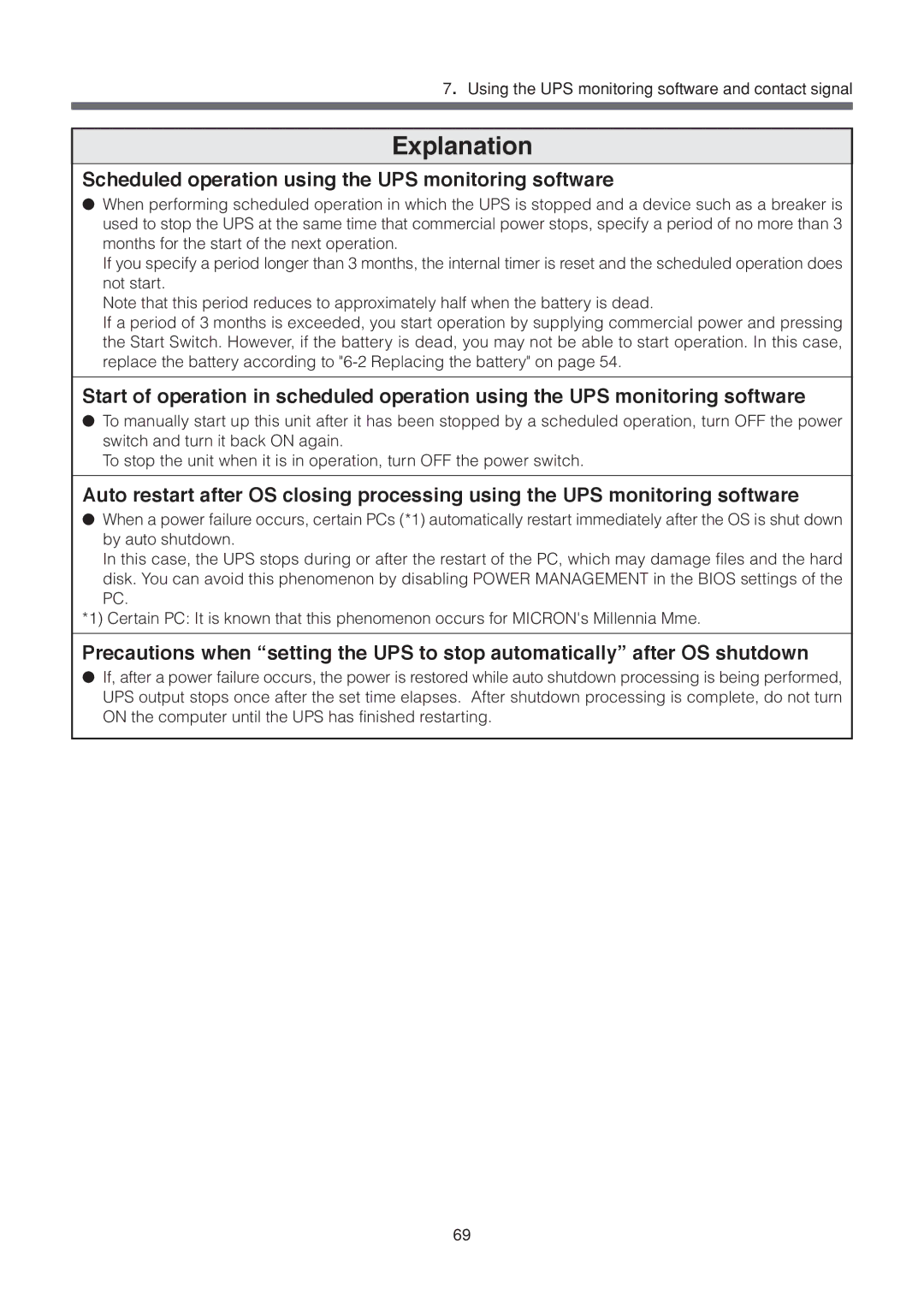 Omron BU1002SW, BU3002SW specifications Explanation 