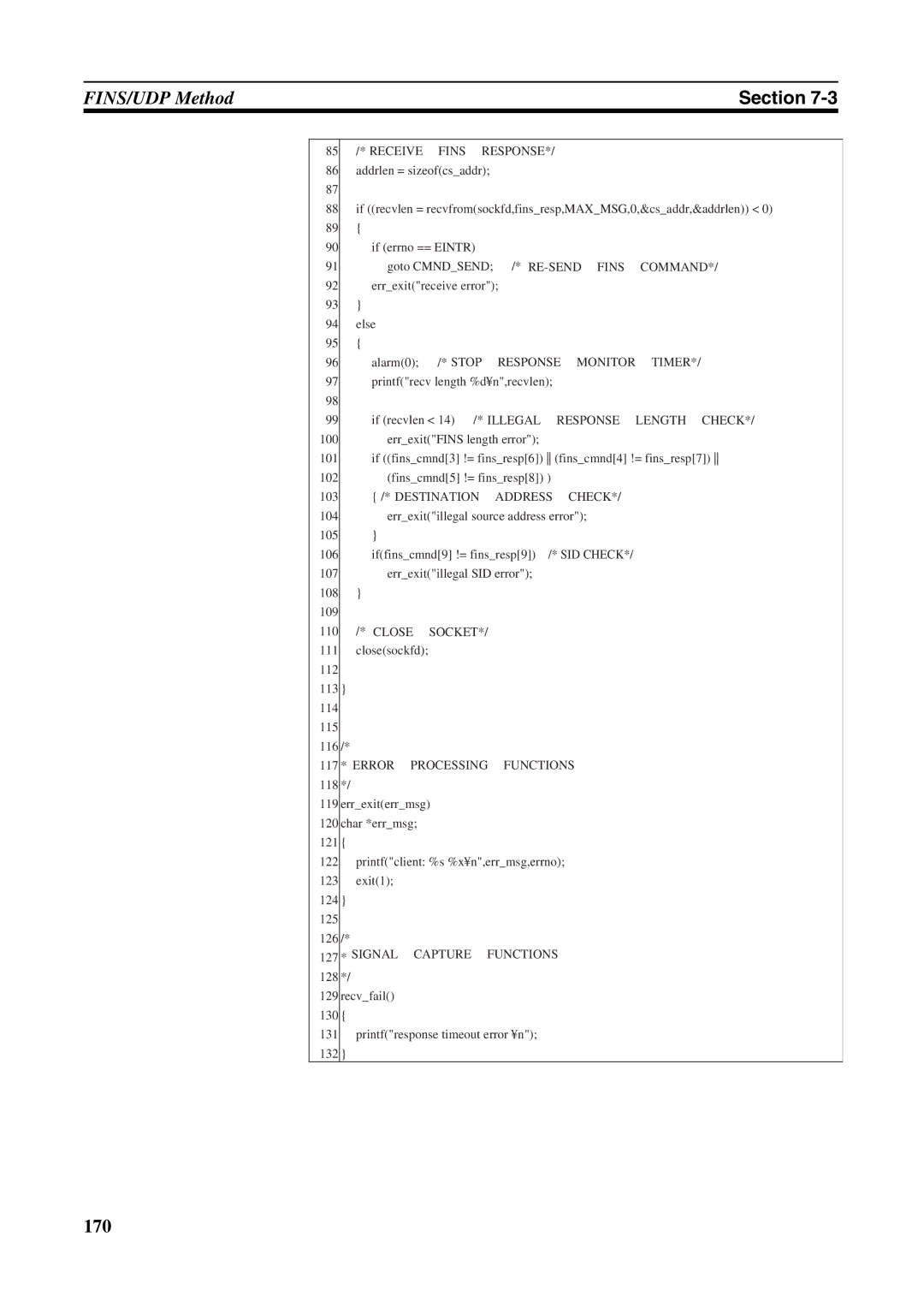 Omron CJ1W-ETN21 operation manual 170 