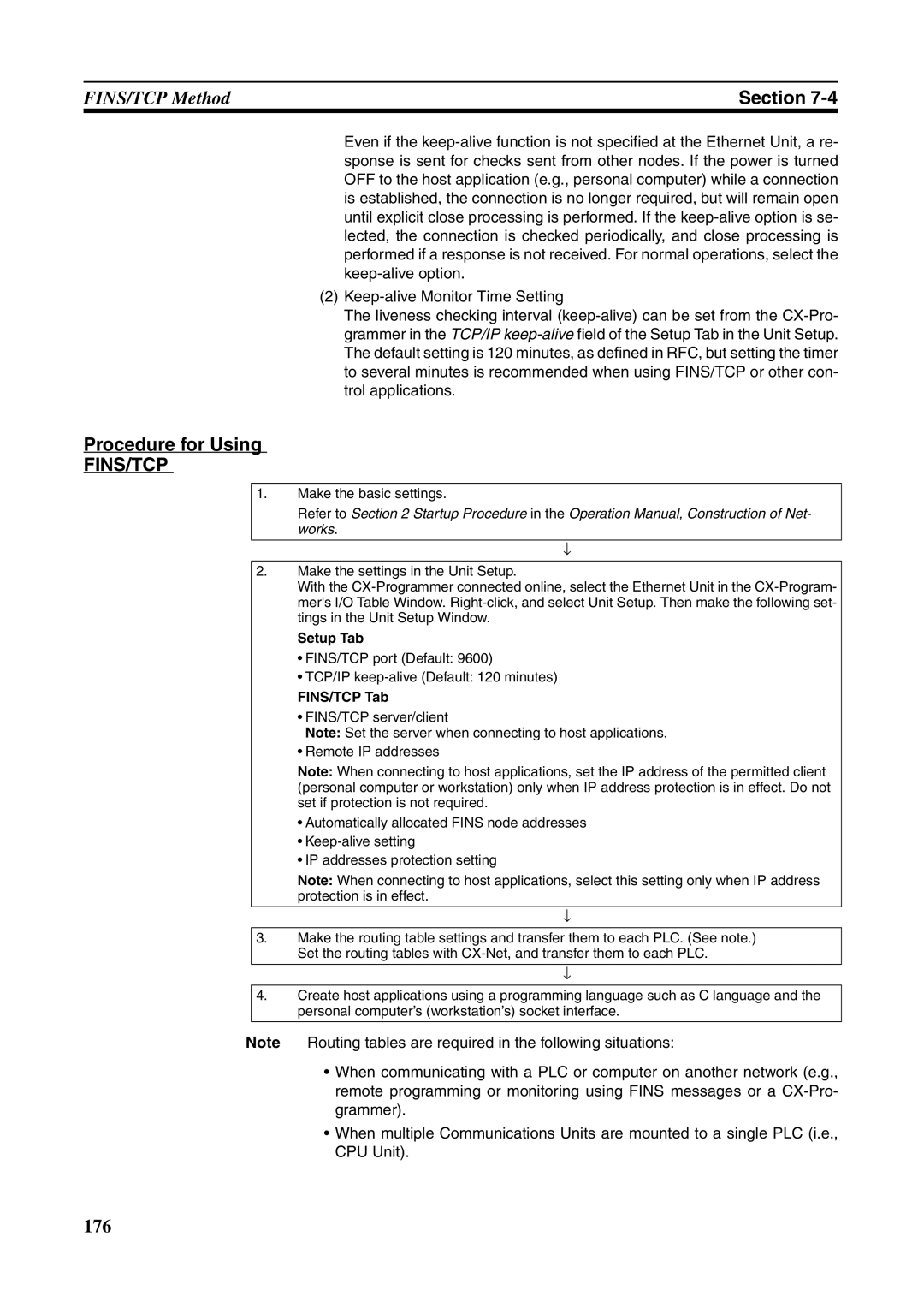 Omron CJ1W-ETN21 operation manual Setup Tab, FINS/TCP Tab 