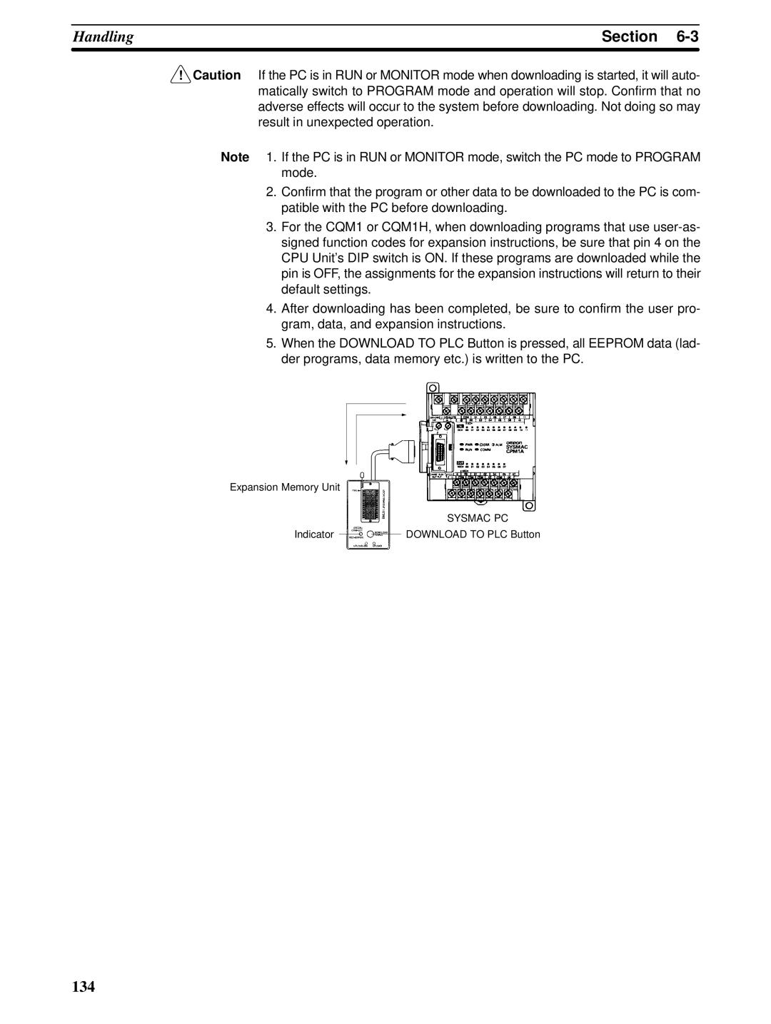 Omron CPM1A operation manual 134 