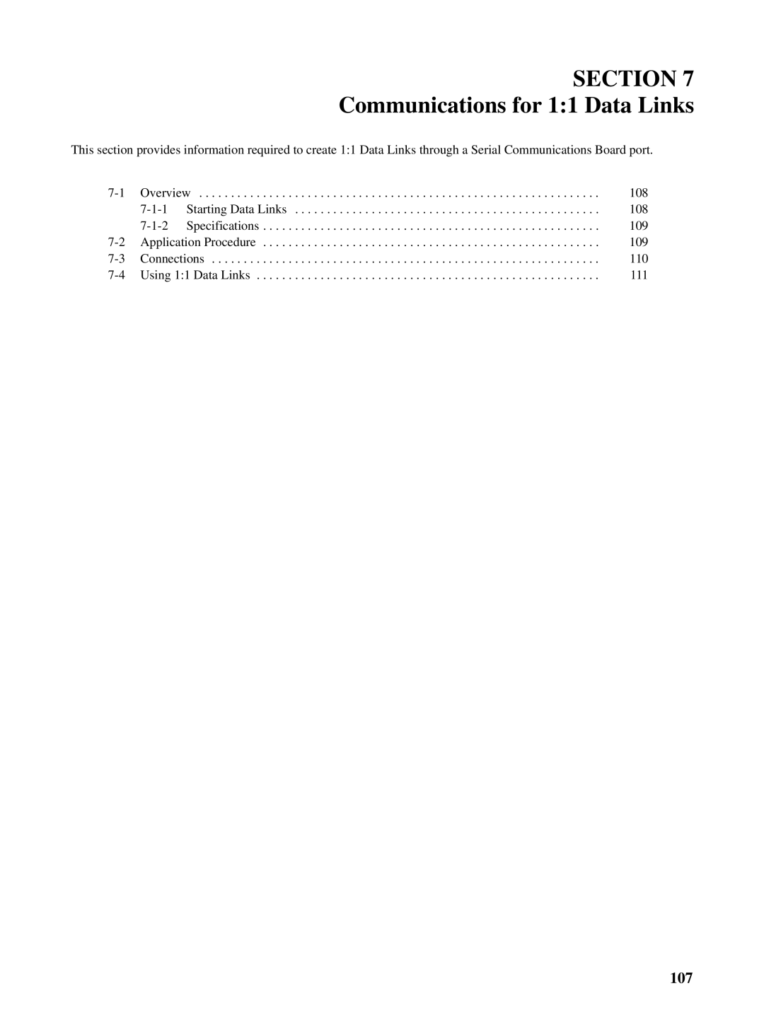 Omron CQM1H-SCB41 operation manual Communications for 11 Data Links 