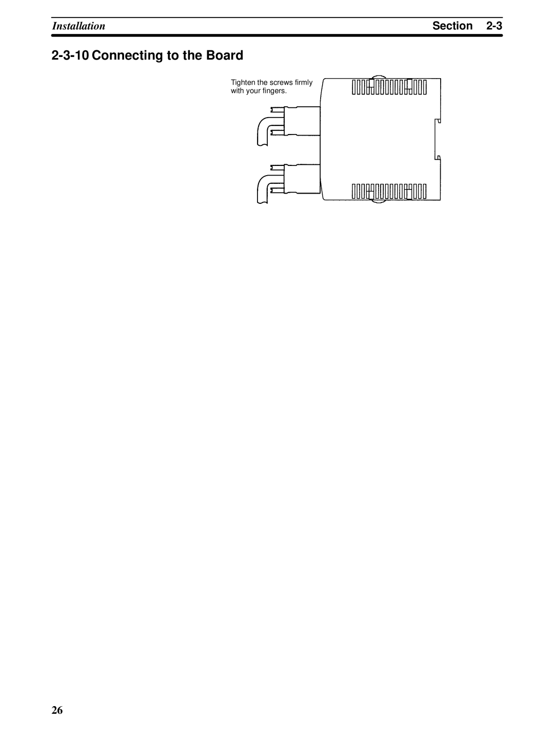 Omron CQM1H-SCB41 operation manual Connecting to the Board 