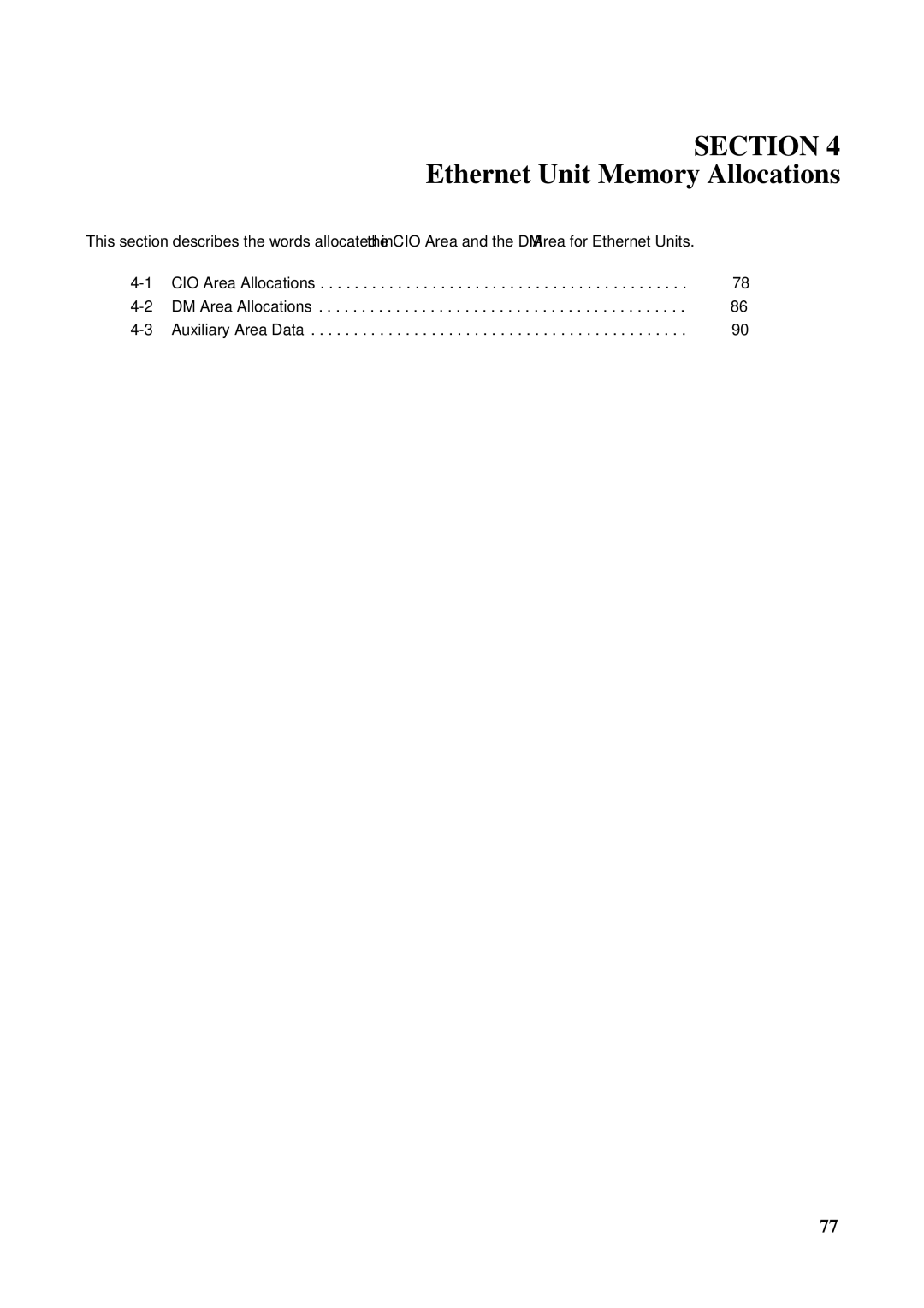 Omron CS1W-ETN21 operation manual Ethernet Unit Memory Allocations 