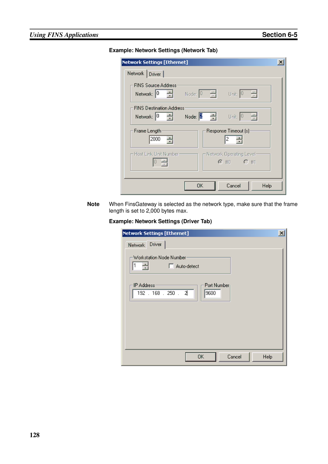 Omron CS1W-ETN21 operation manual 128 