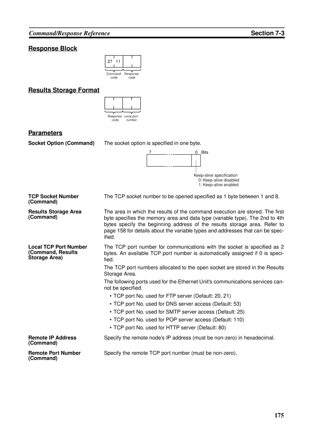 Omron CS1W-ETN21 operation manual 175 