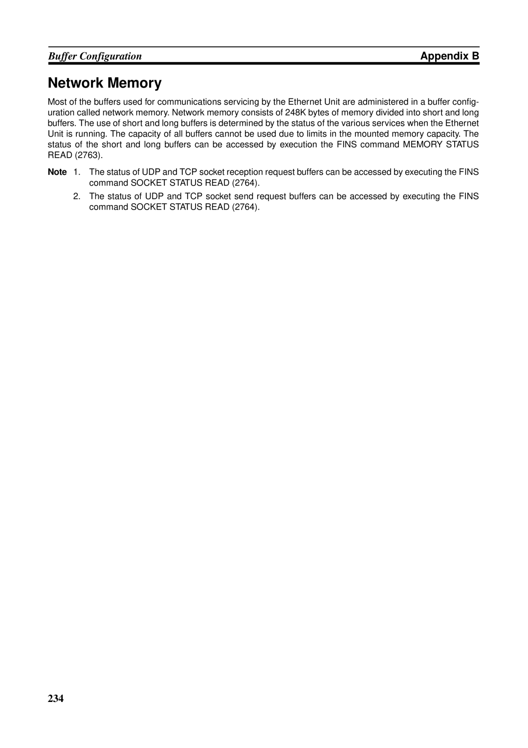 Omron CS1W-ETN21 operation manual Network Memory 