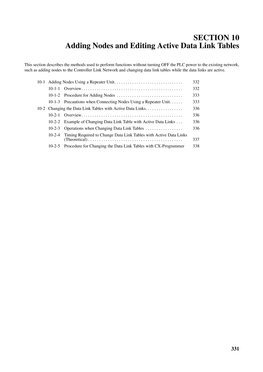 Omron CVM1-CLK21, CS1W-RPT01, CJ1W-CLK21-V1, C200HW-CLK21, CQM1H-CLK21 Adding Nodes and Editing Active Data Link Tables 