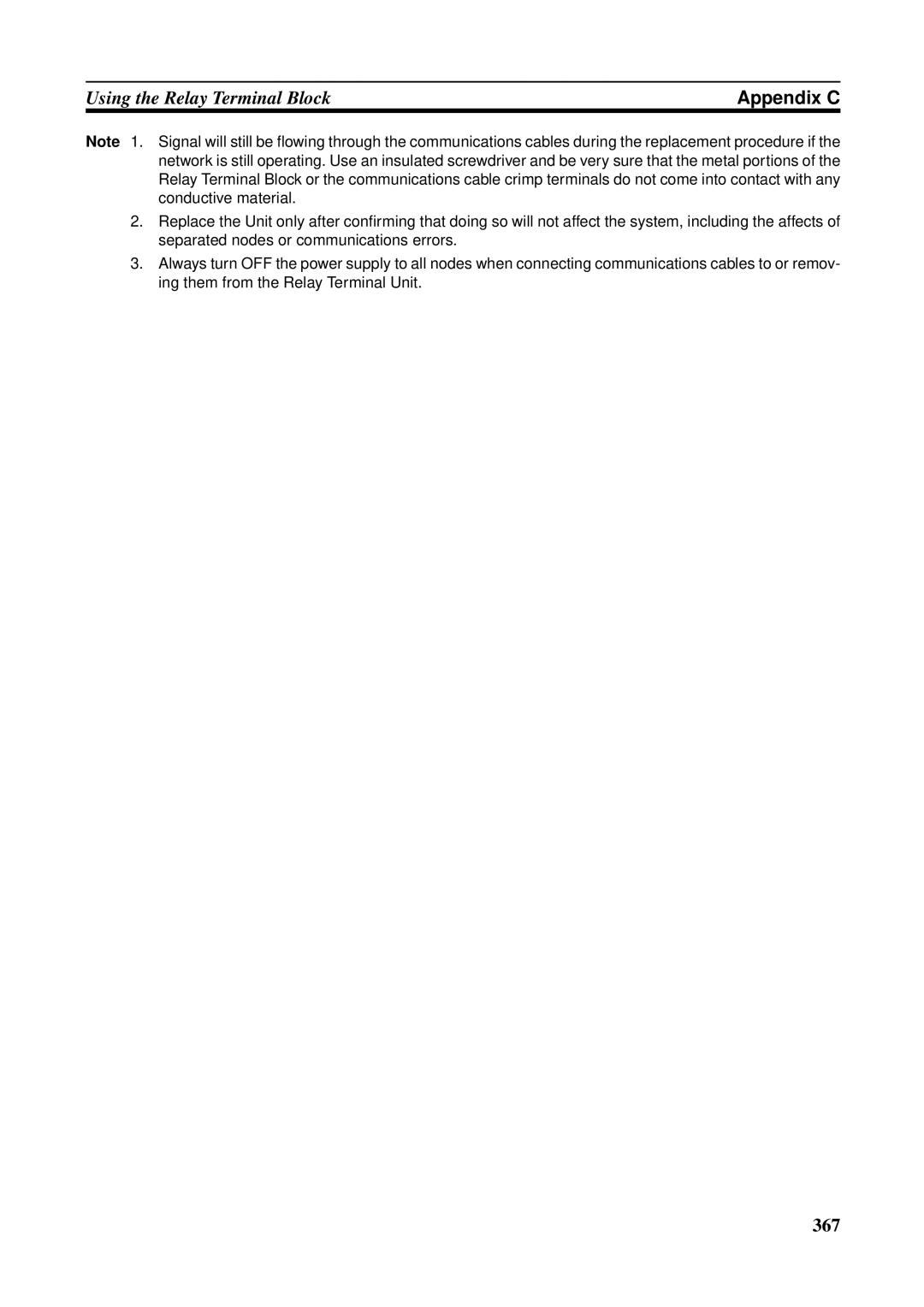 Omron CVM1-CLK21, CS1W-RPT01, CJ1W-CLK21-V1, C200HW-CLK21, CQM1H-CLK21, CS1W-CLK21-V1 operation manual 367 