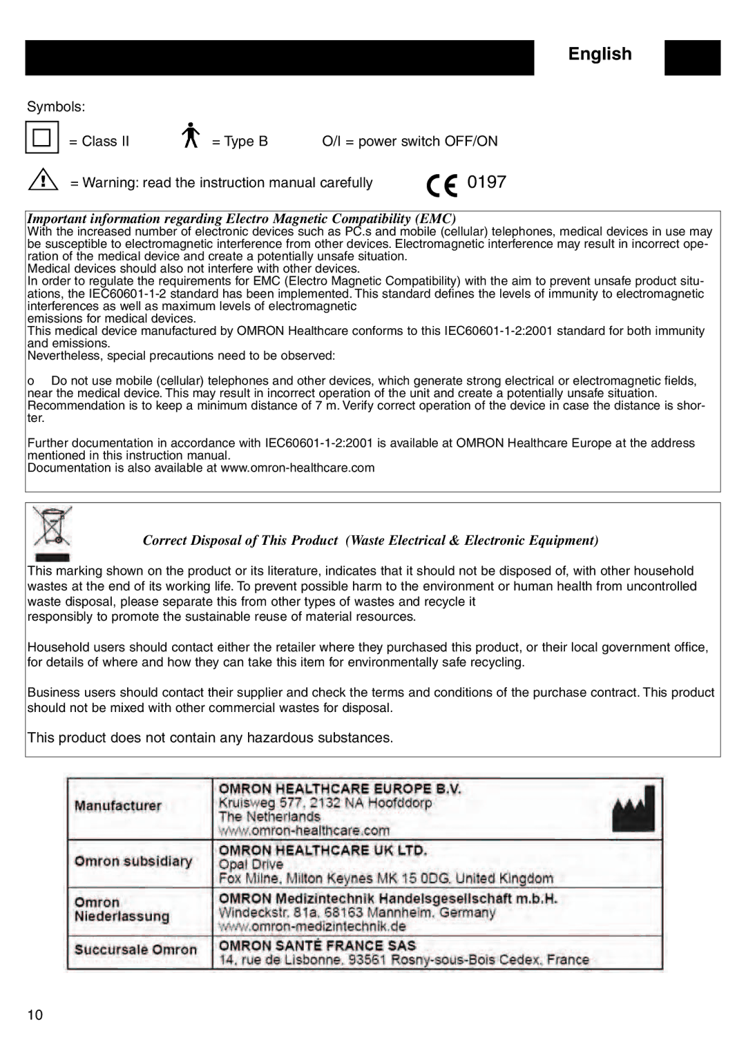 Omron CX Pro instruction manual 0197 