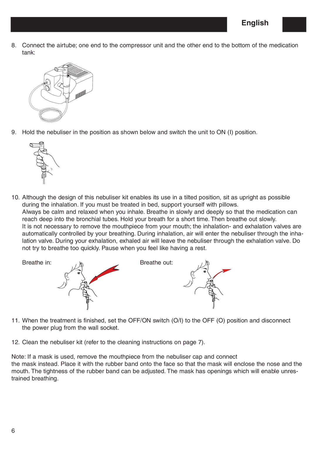 Omron CX Pro instruction manual Breathe out 