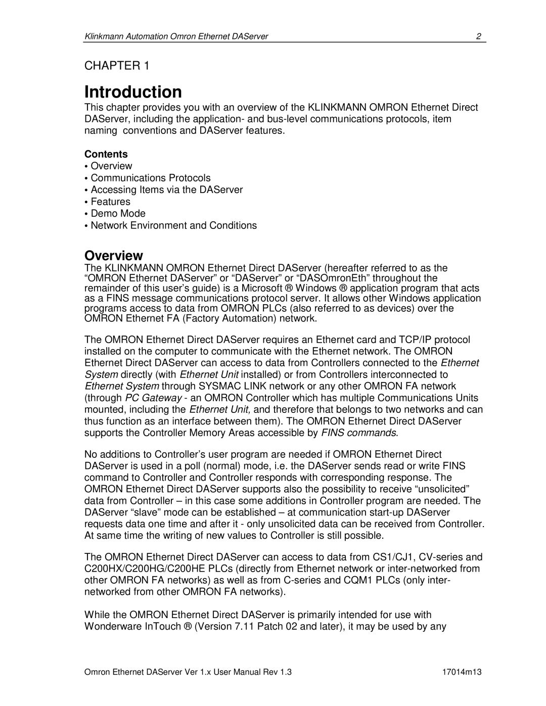 Omron DR 170 14 manual Introduction, Overview 