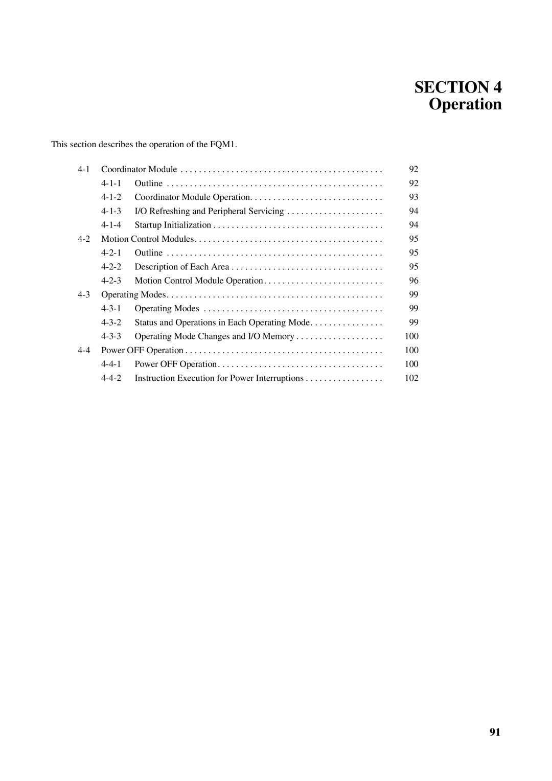 Omron FQM1-CM001, FQM1-MMA21, FQM1-MMP21 operation manual Operation 