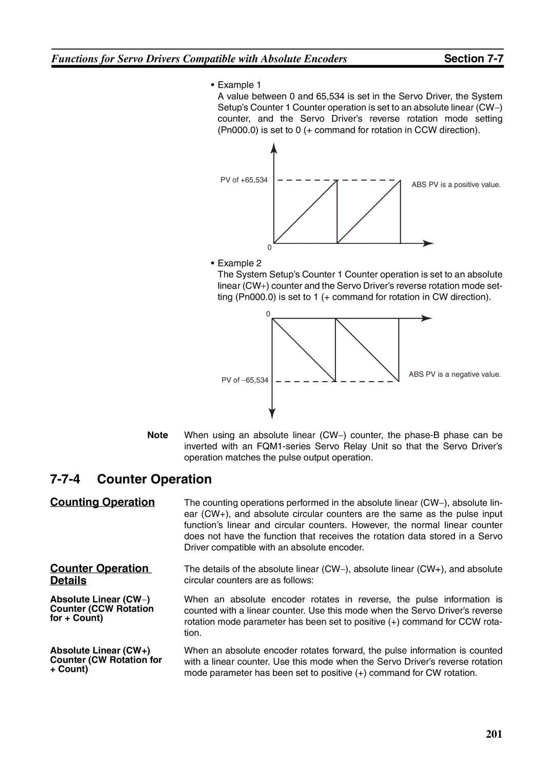 Omron FQM1-MMP21, FQM1-CM001, FQM1-MMA21 operation manual Counting Operation Counter Operation Details 