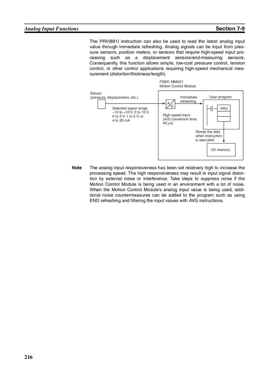 Omron FQM1-MMP21, FQM1-CM001 operation manual FQM1-MMA21, Prv 