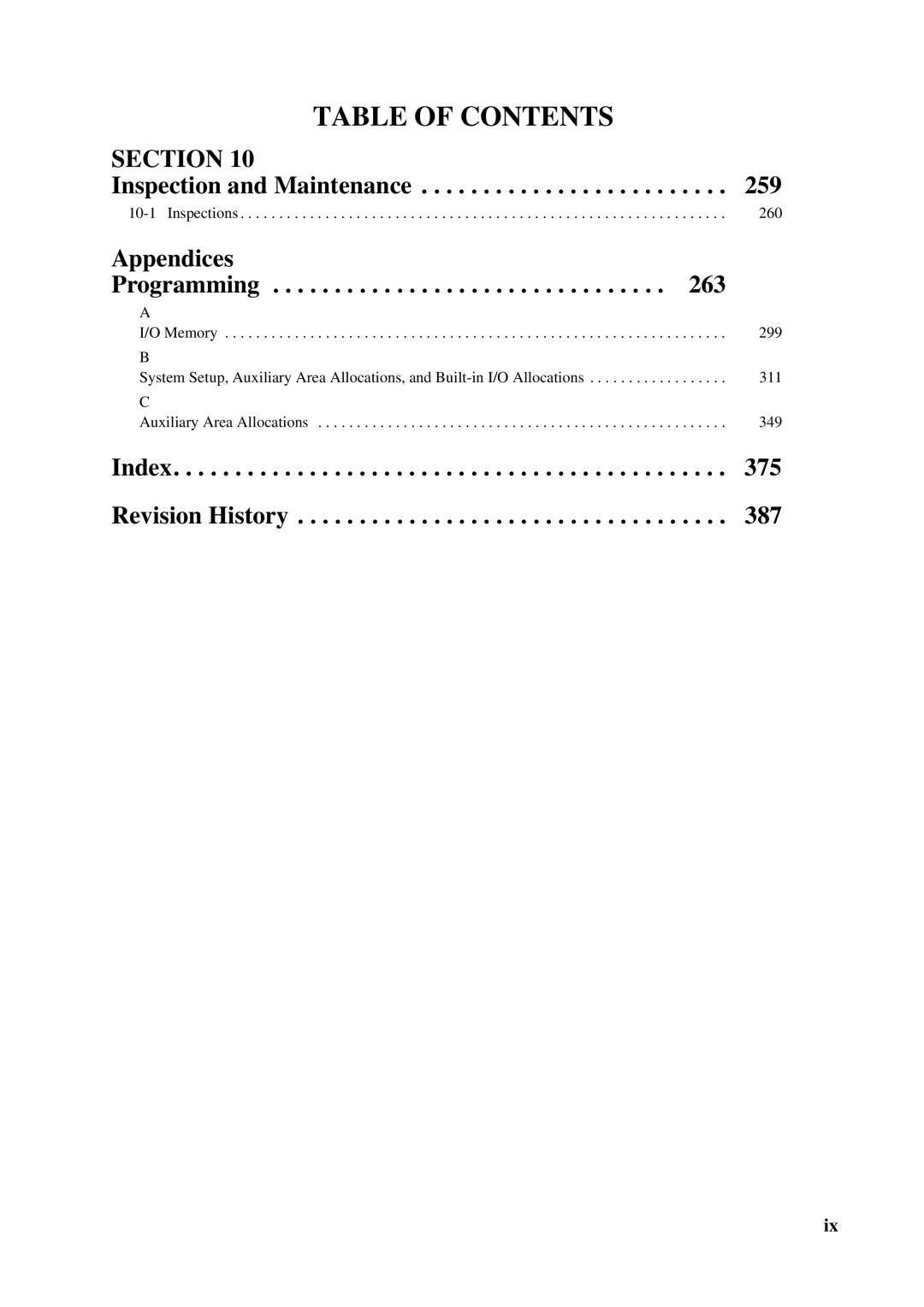 Omron FQM1-MMP21, FQM1-CM001, FQM1-MMA21 operation manual Inspection and Maintenance 259 