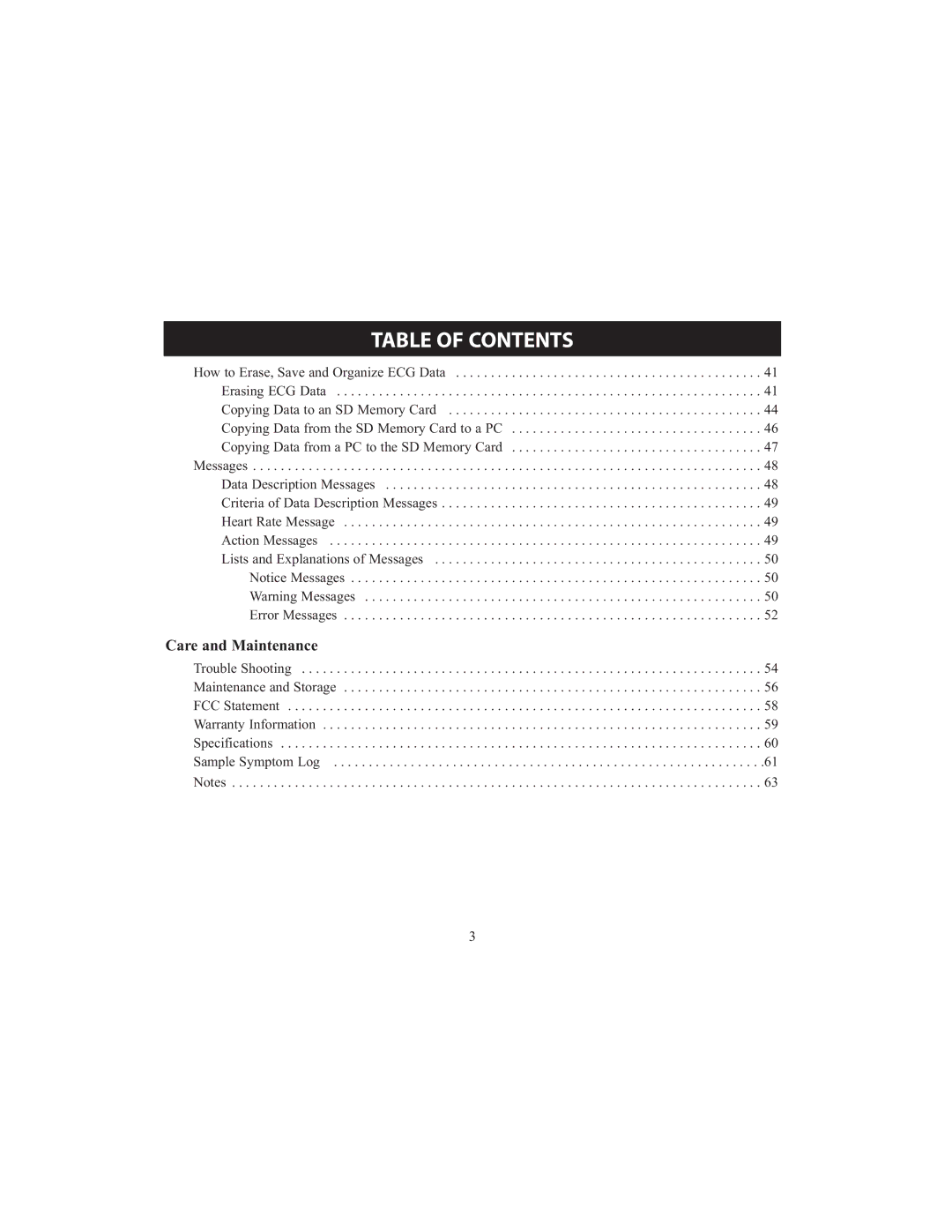 Omron HCG-801 instruction manual Care and Maintenance 