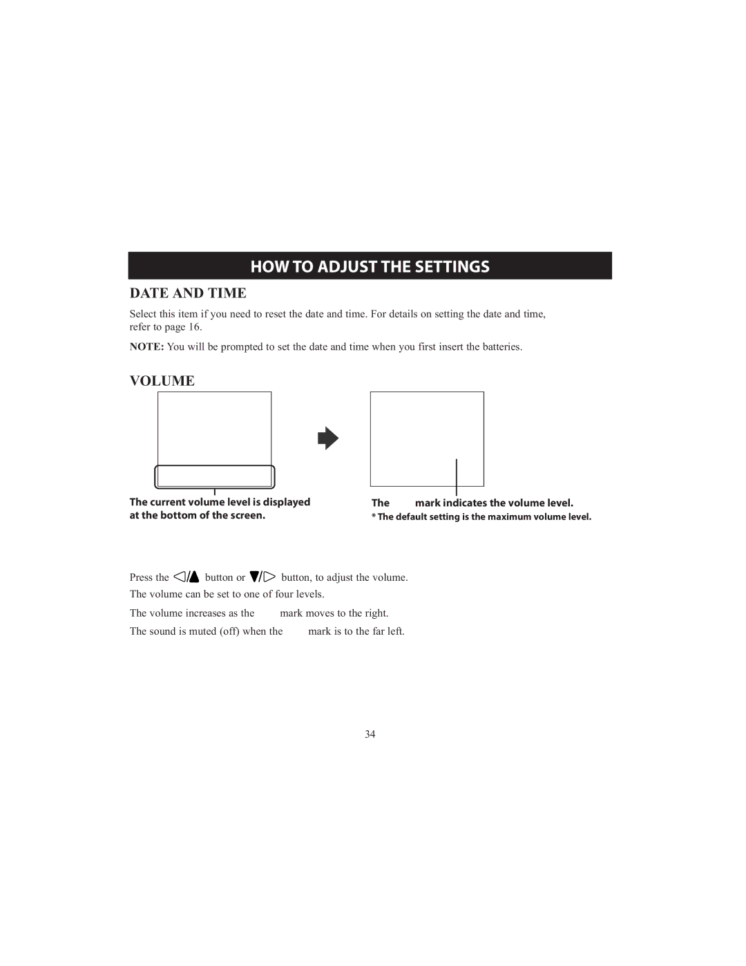 Omron HCG-801 instruction manual Date and Time, Volume 