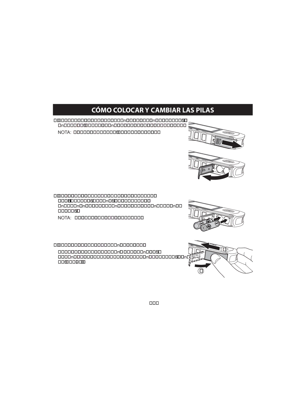 Omron HCG-801 instruction manual Cómo Colocar Y Cambiar LAS Pilas 