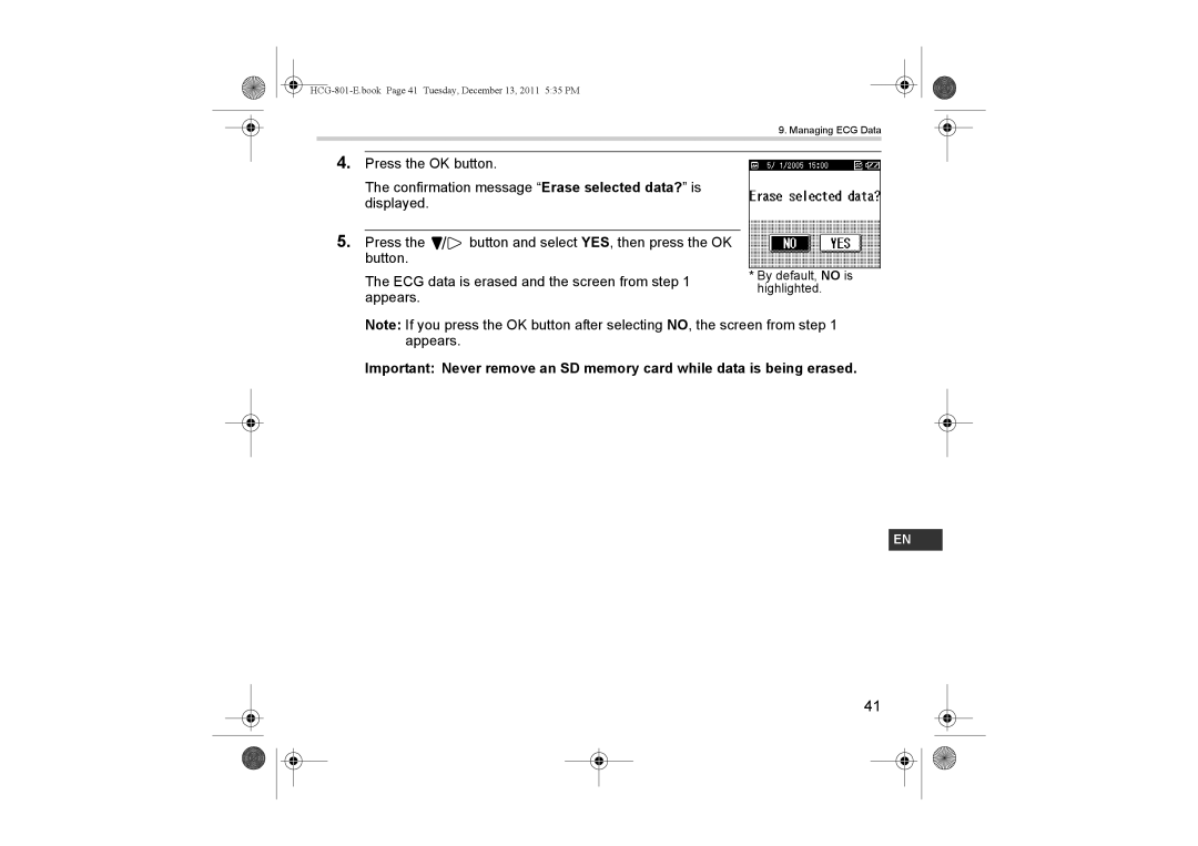 Omron instruction manual HCG-801-E.book Page 41 Tuesday, December 13, 2011 535 PM 