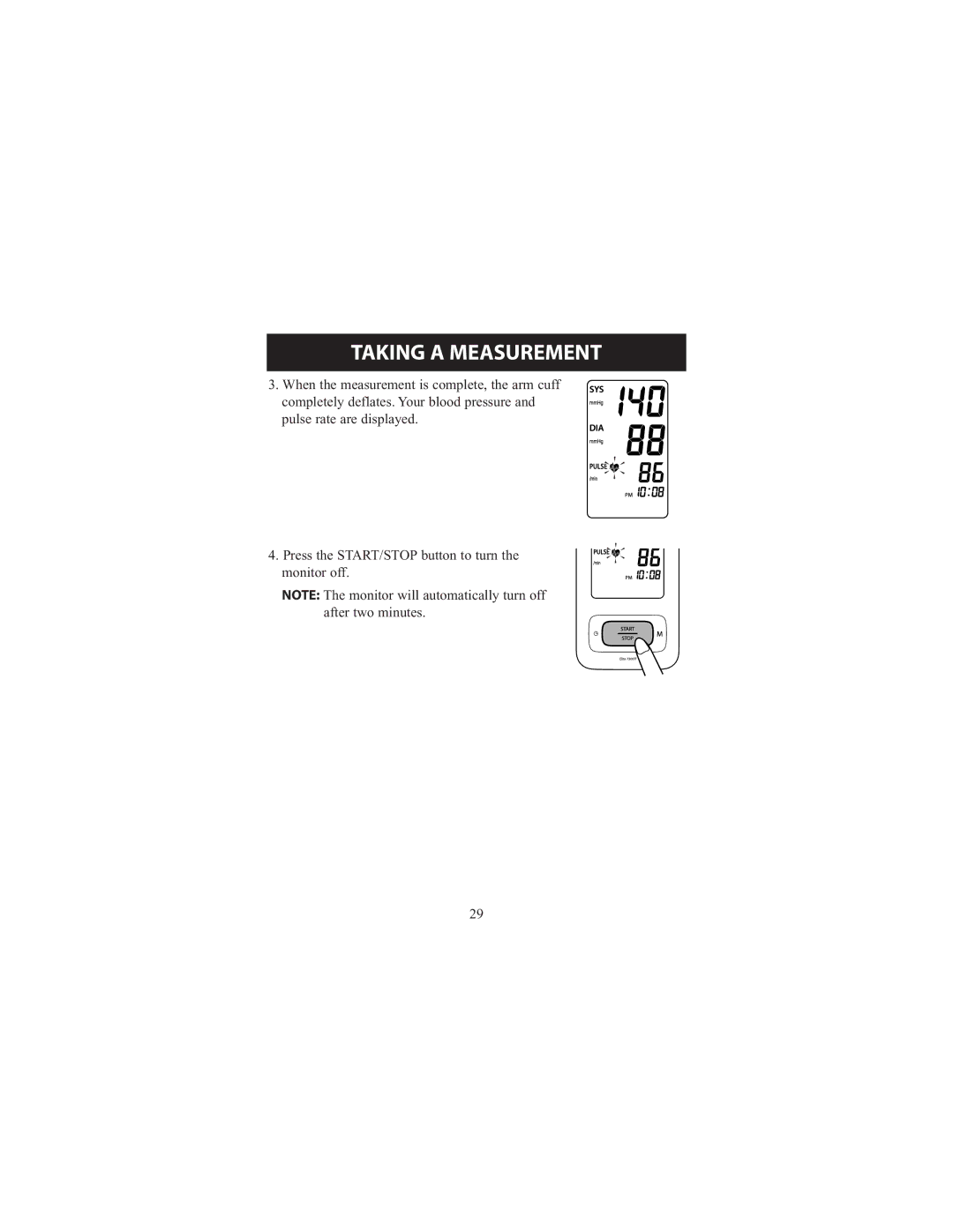 Omron Healthcare 7300IT instruction manual Taking a Measurement 