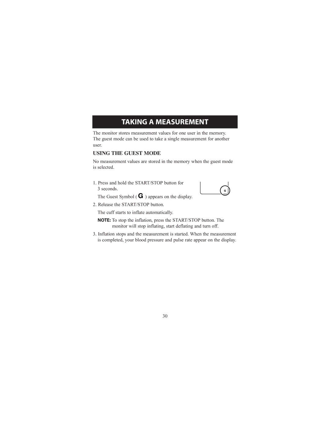 Omron Healthcare 7300IT instruction manual Using the Guest Mode 