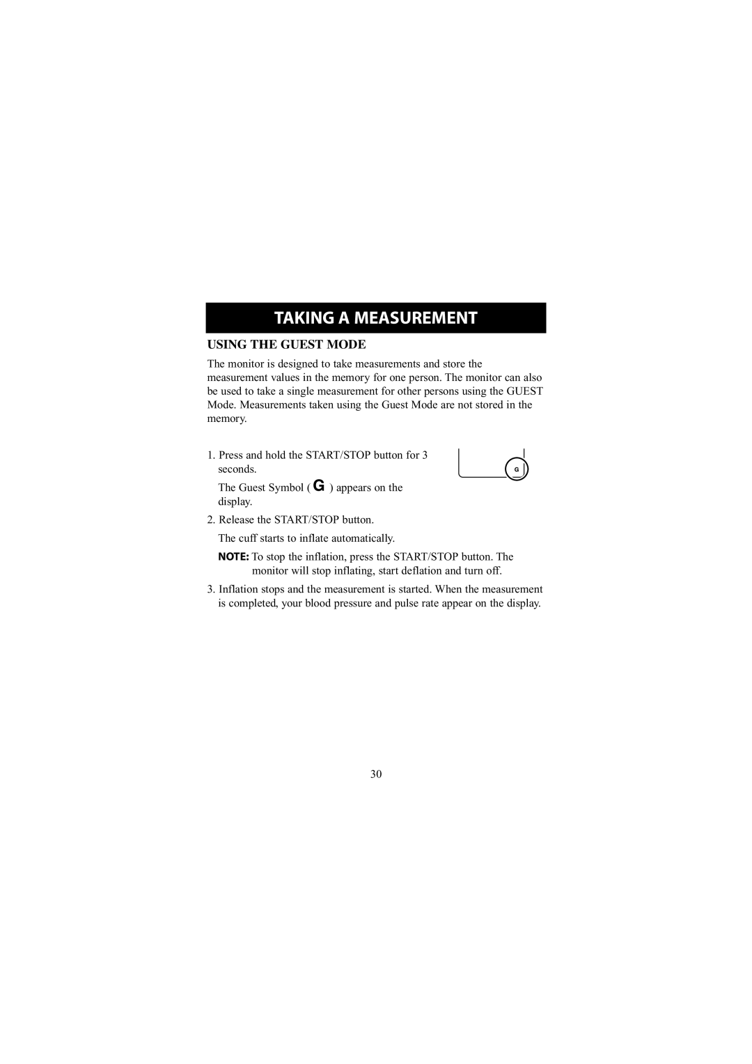 Omron Healthcare 7300W instruction manual Using the Guest Mode 