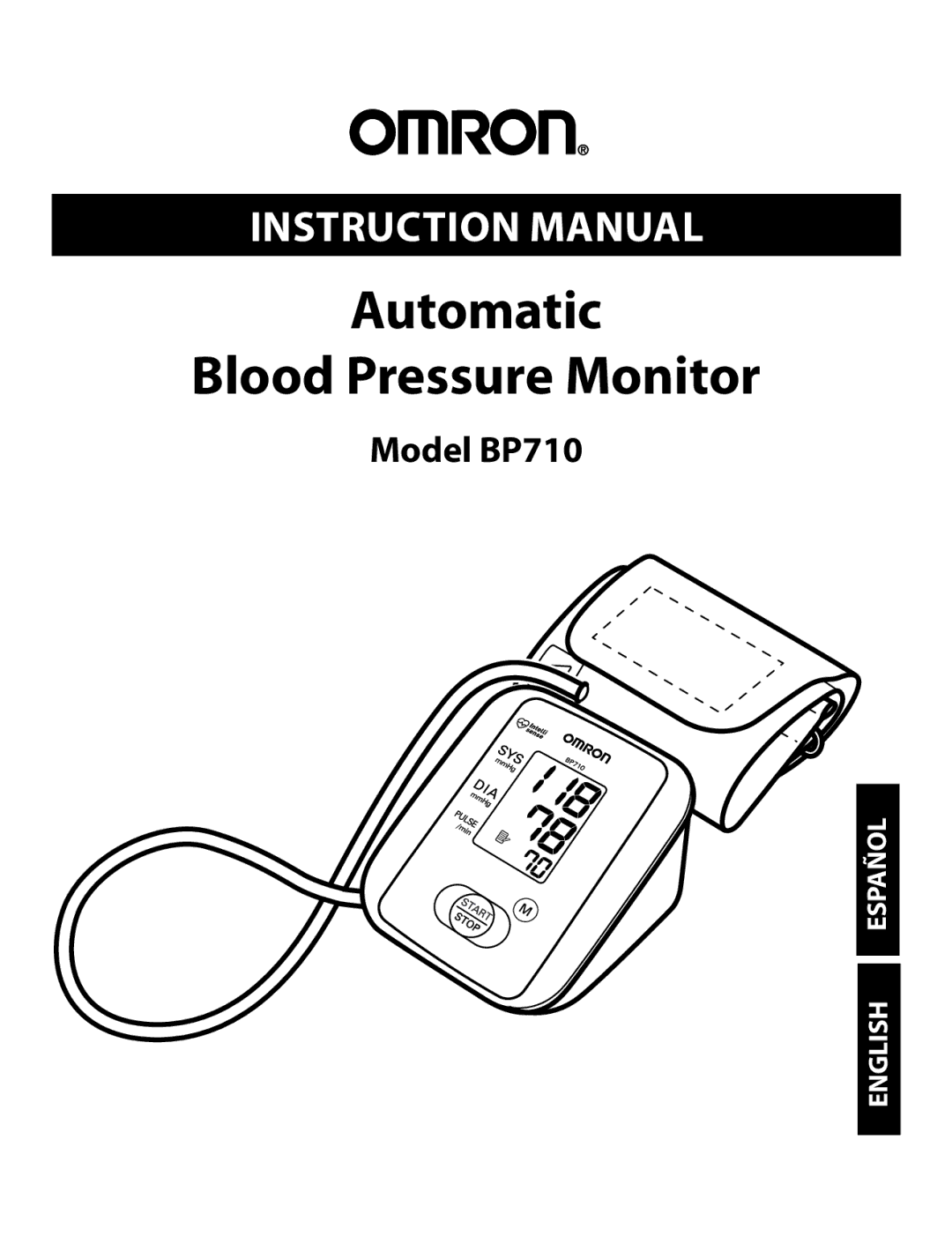 Omron Healthcare BP710 instruction manual Automatic Blood Pressure Monitor 