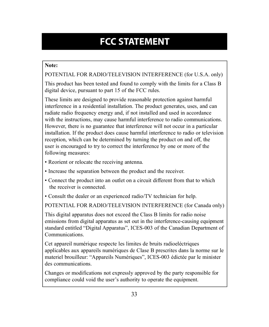 Omron Healthcare BP755 instruction manual FCC Statement 