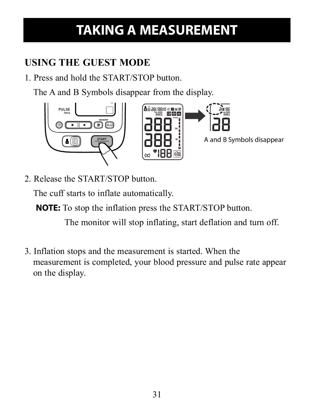 Omron Healthcare BP791IT instruction manual Using the Guest Mode 