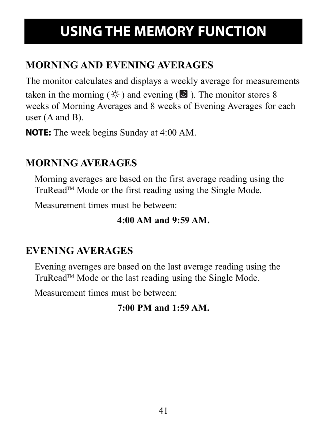 Omron Healthcare BP791IT instruction manual Morning and Evening Averages, Morning Averages 