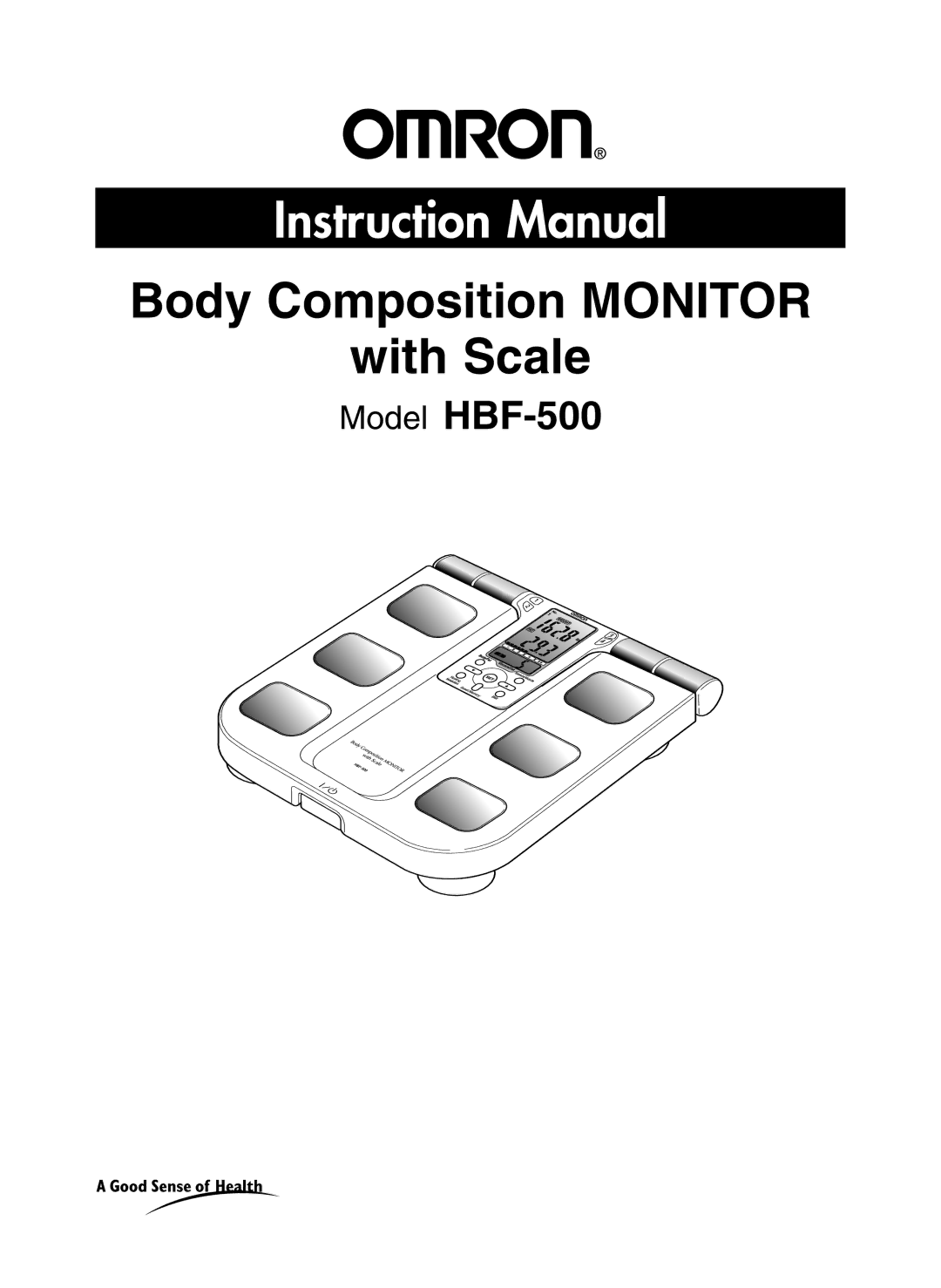 Omron Healthcare HBF-500 instruction manual Body Composition Monitor With Scale 