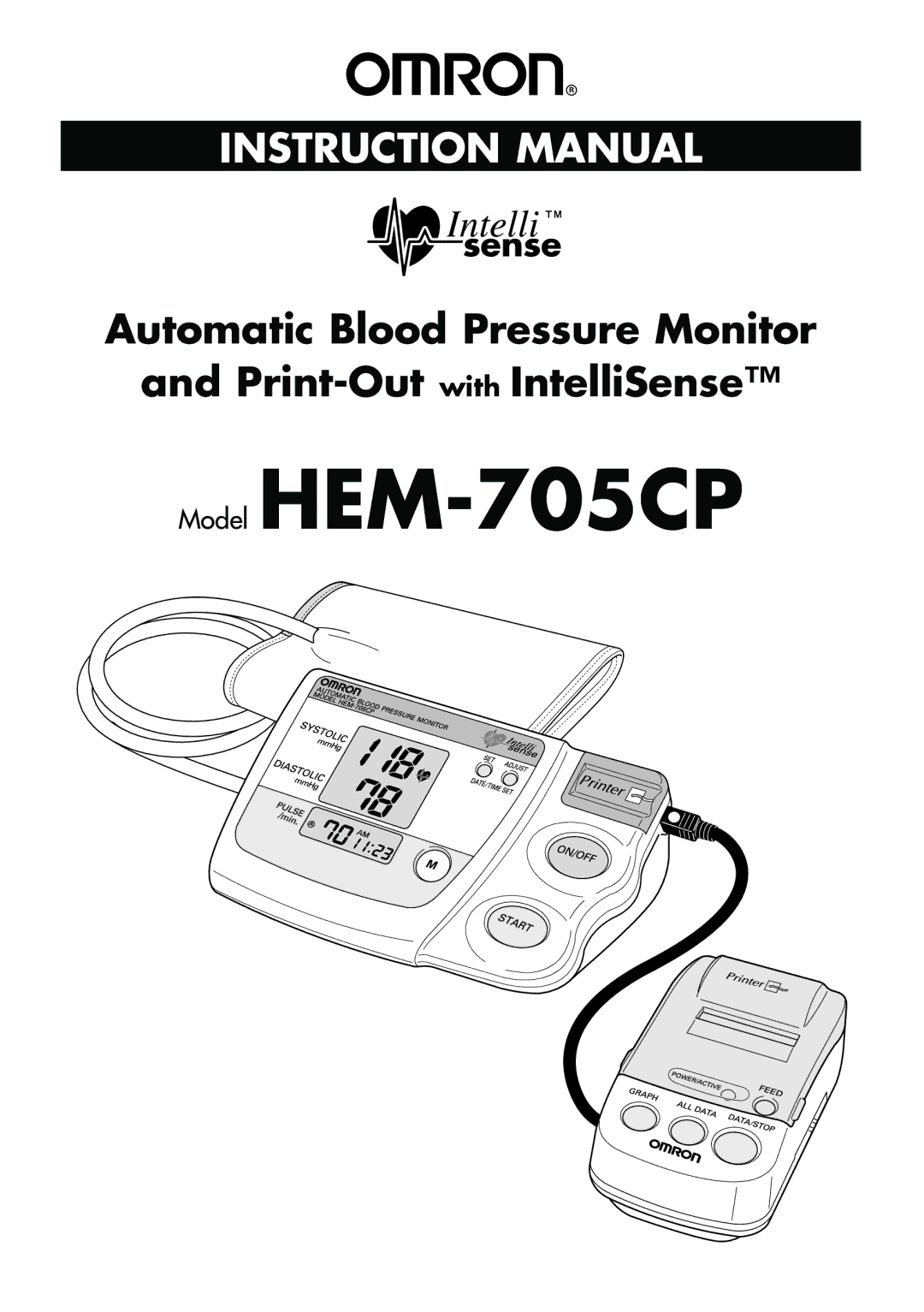 Omron Healthcare manual Model HEM-705CP 