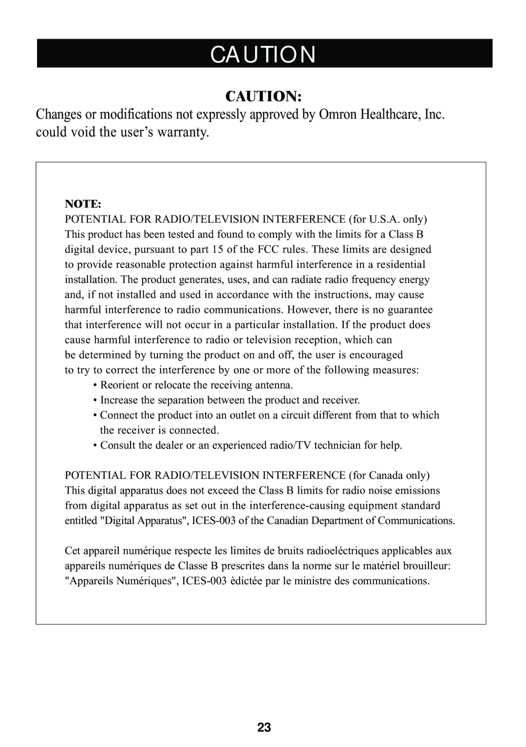 Omron Healthcare HEM-705CP manual 