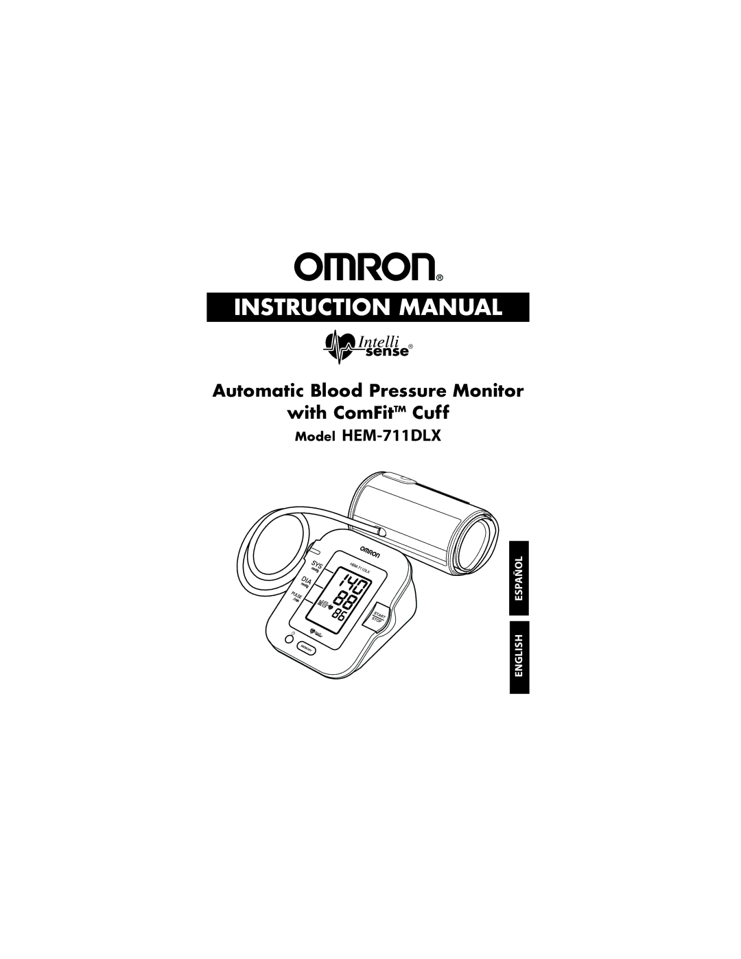 Omron Healthcare HEM-711DLX instruction manual English Español 