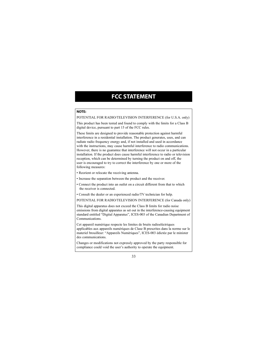 Omron Healthcare HEM-711DLX instruction manual FCC Statement 