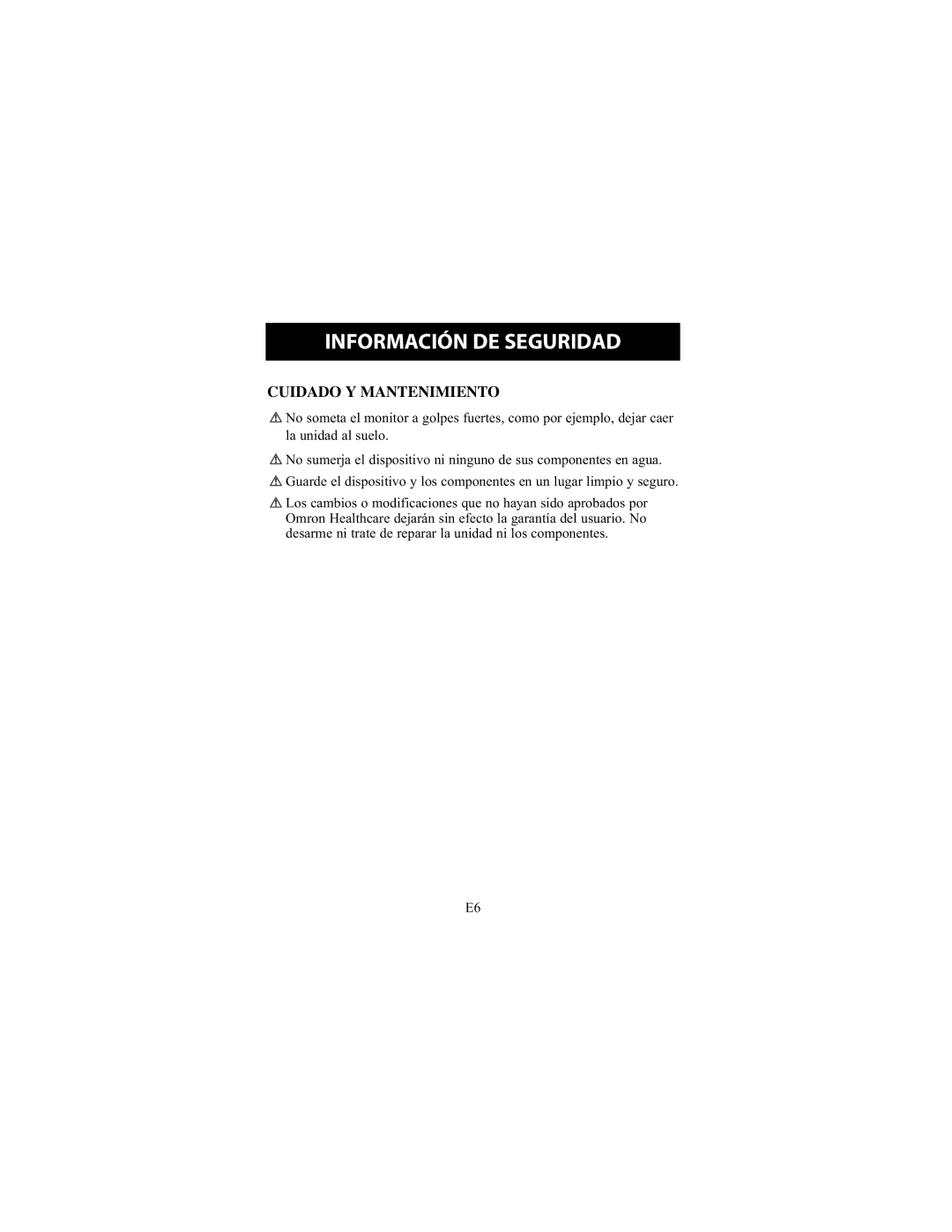 Omron Healthcare HEM-711DLX instruction manual Cuidado Y Mantenimiento 