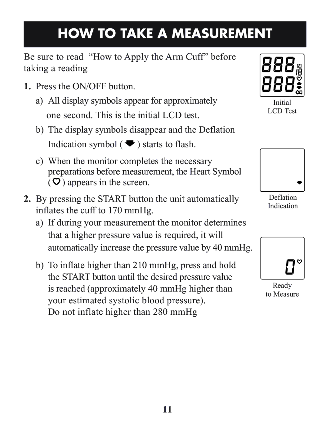 Omron Healthcare HEM-712C manual HOW to Take a Measurement 