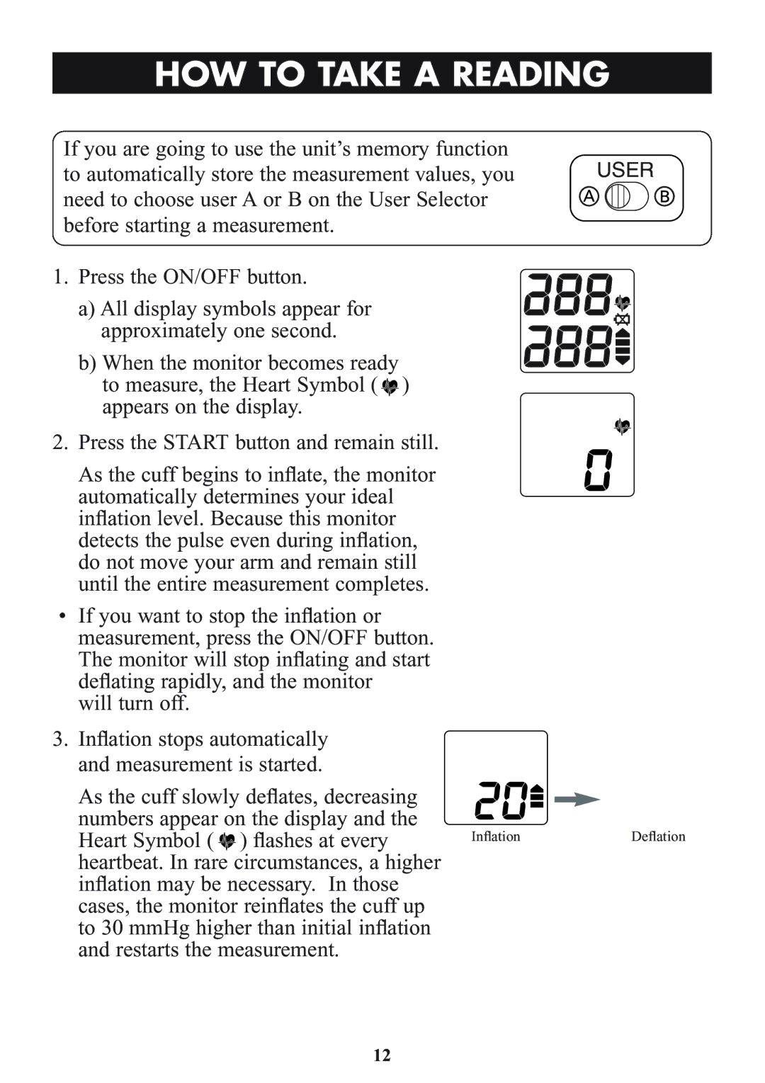 Omron Healthcare HEM-773AC manual HOW to Take a Reading 