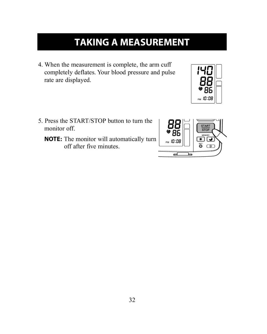 Omron Healthcare HEM-775 instruction manual Taking a Measurement 