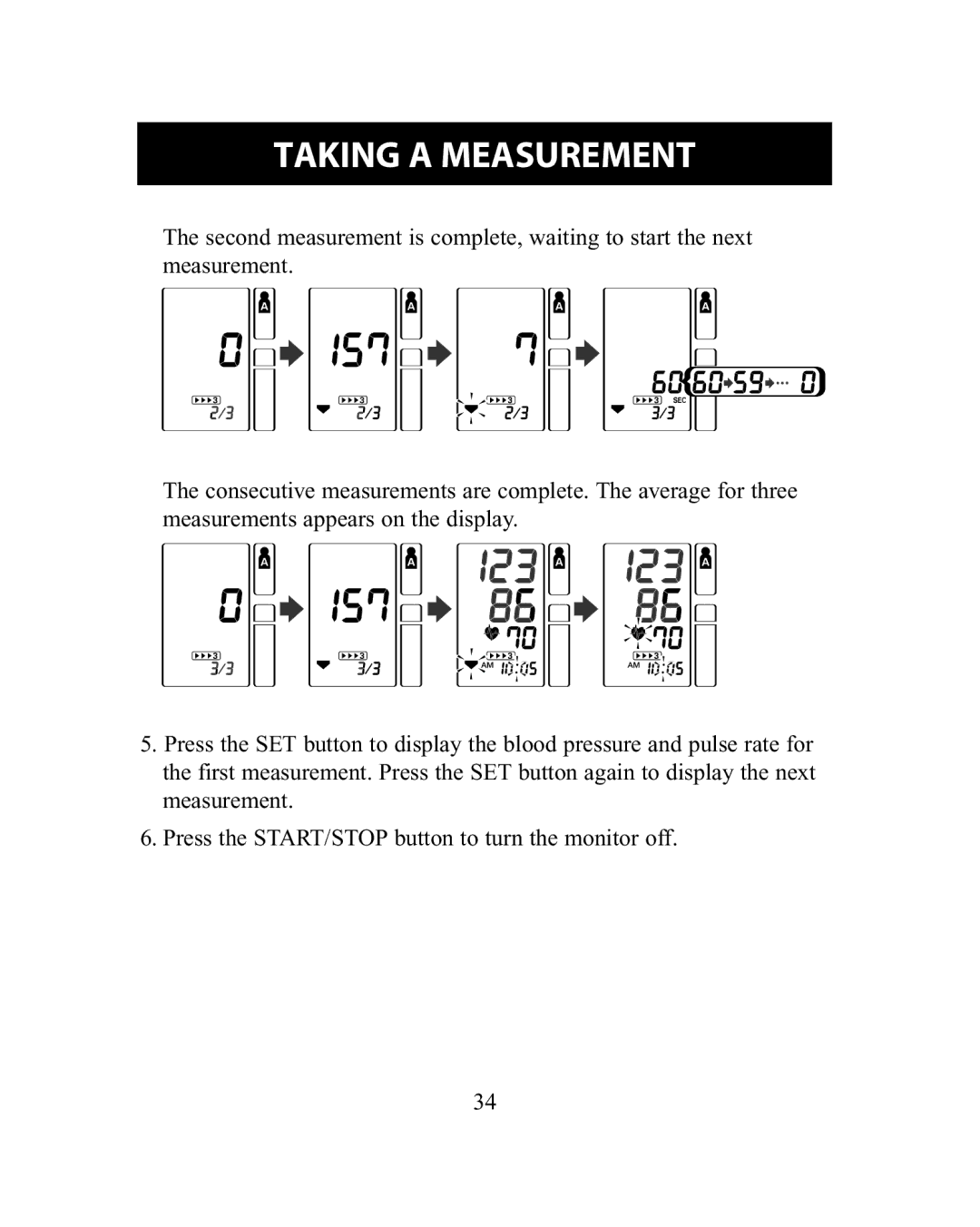 Omron Healthcare HEM-775 instruction manual Taking a Measurement 