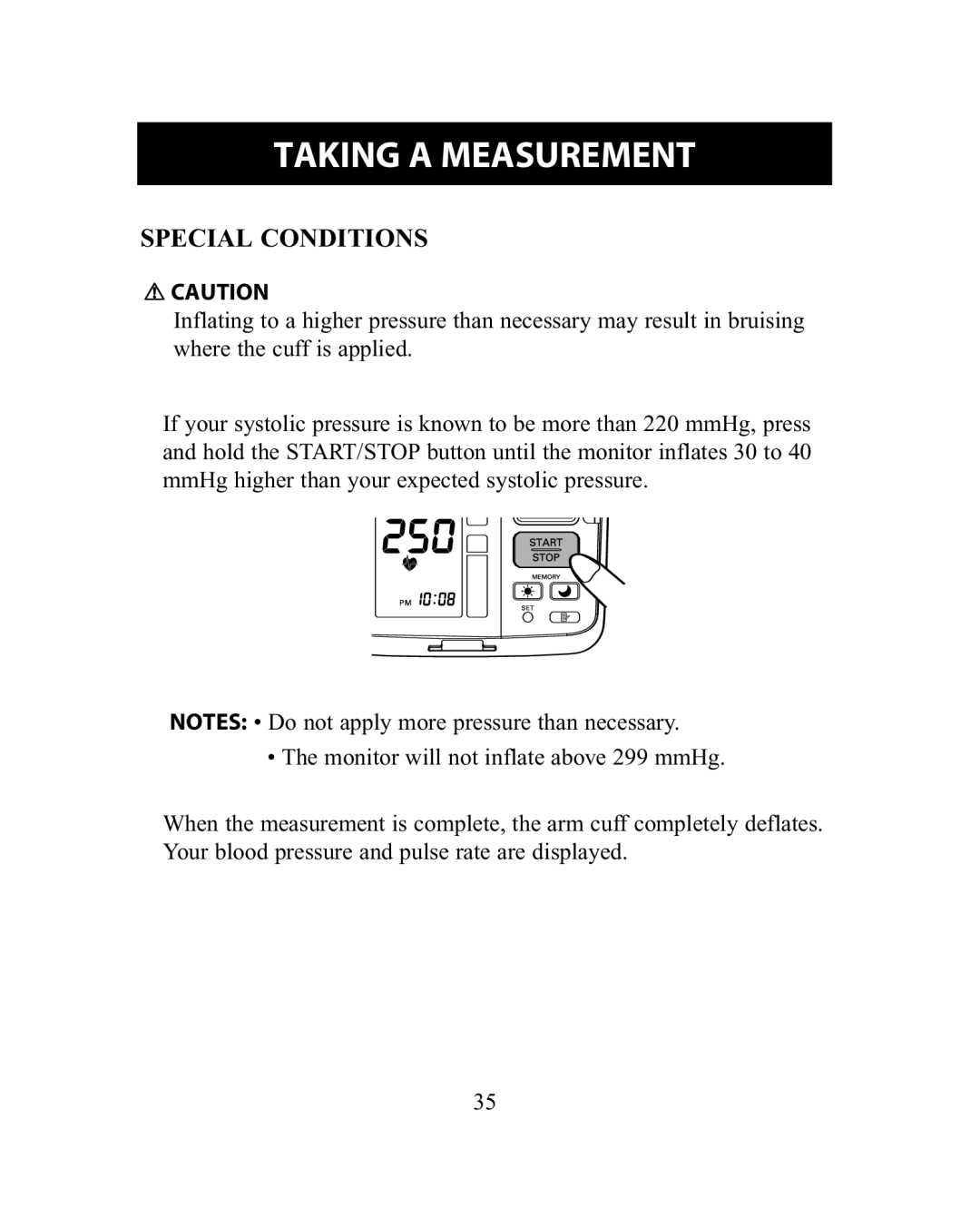 Omron Healthcare HEM-775 instruction manual Special Conditions 