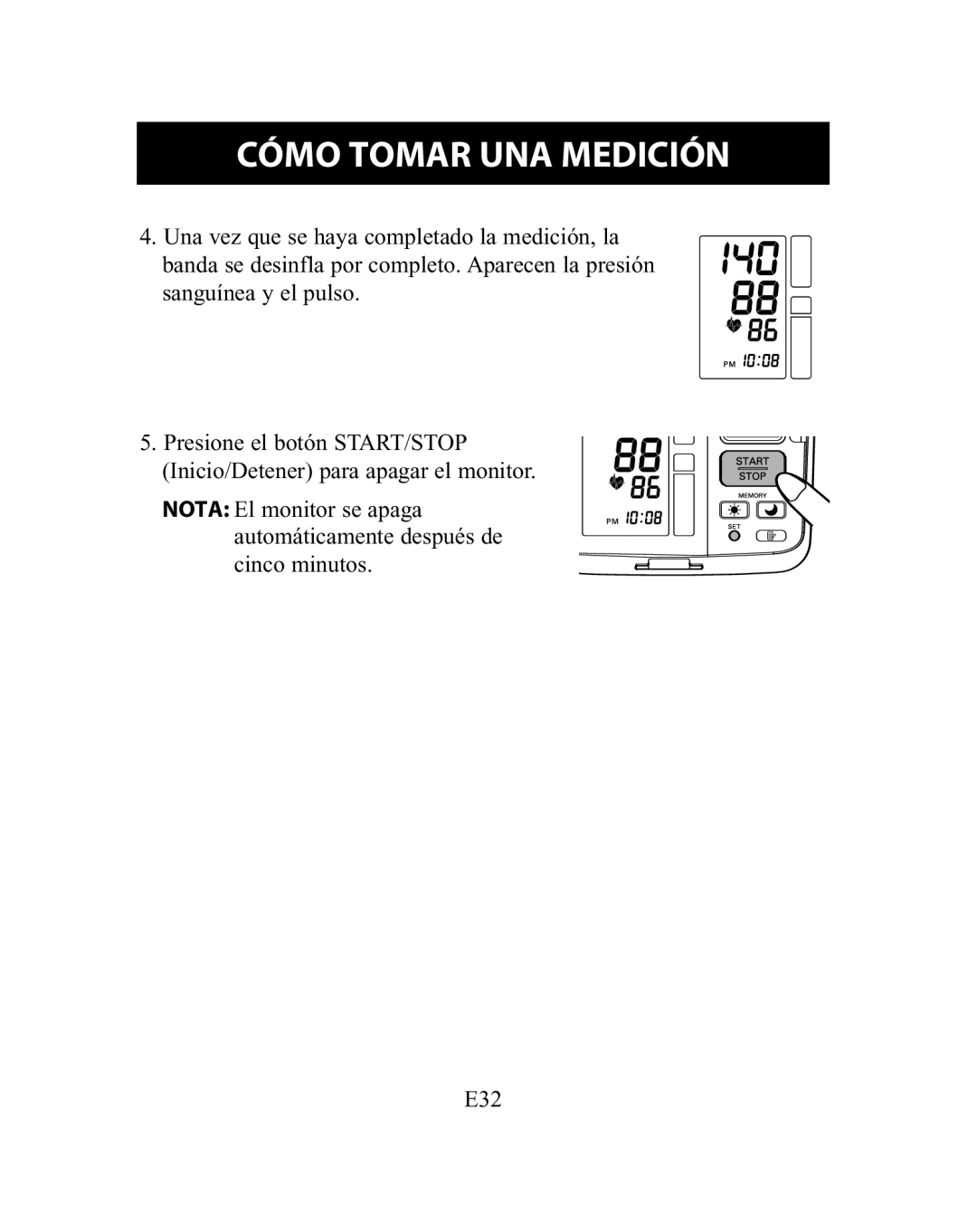 Omron Healthcare HEM-775 instruction manual Cómo Tomar UNA Medición 