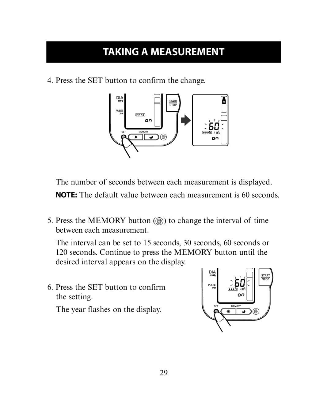 Omron Healthcare HEM-780 instruction manual Taking a Measurement 