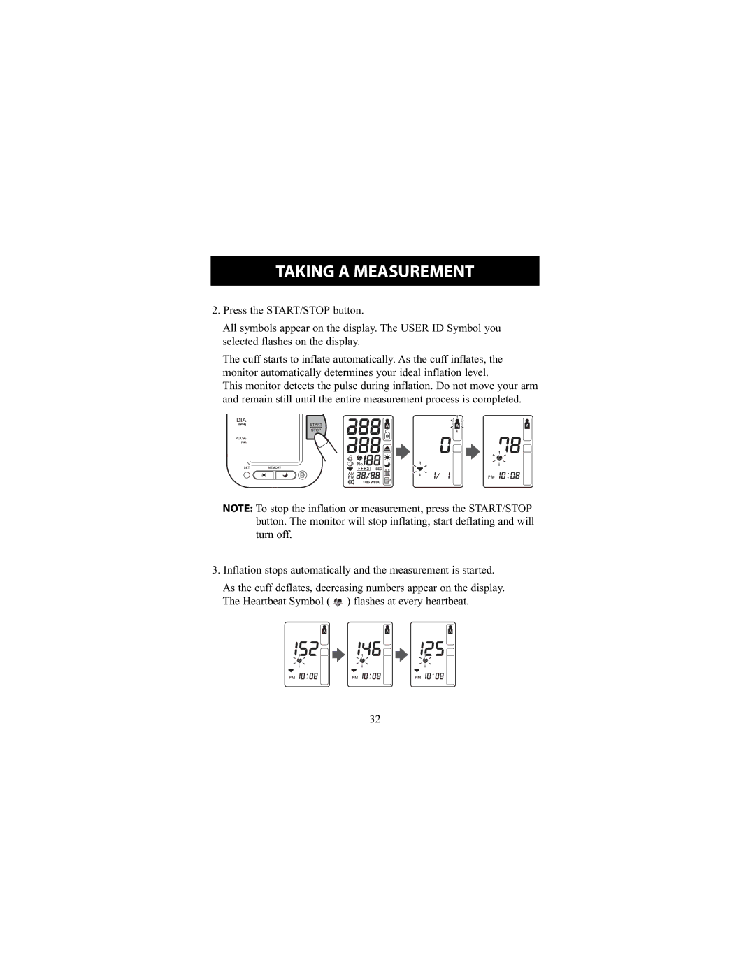 Omron Healthcare HEM-790IT instruction manual Taking a Measurement 