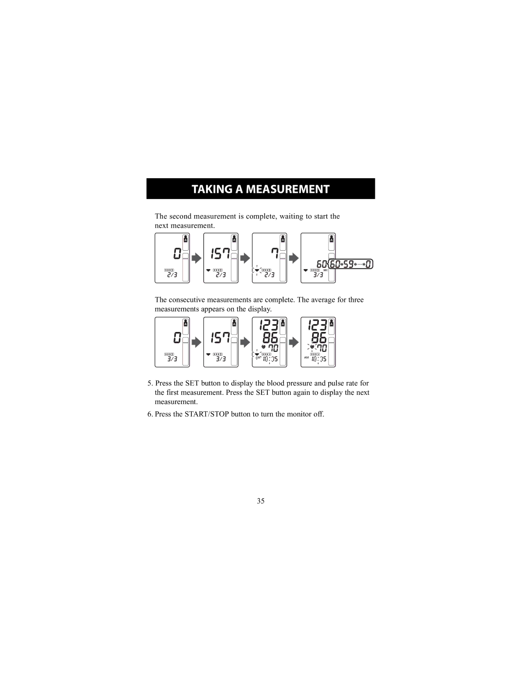 Omron Healthcare HEM-790IT instruction manual Taking a Measurement 