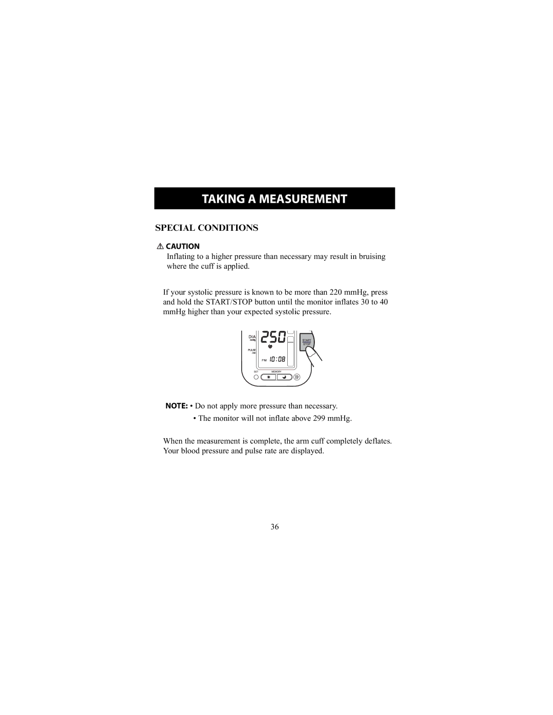 Omron Healthcare HEM-790IT instruction manual Special Conditions 