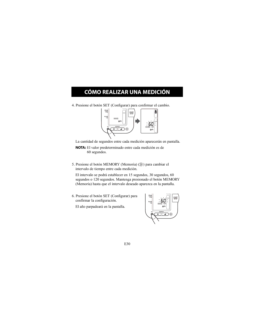 Omron Healthcare HEM-790IT instruction manual Cómo Realizar UNA Medición 