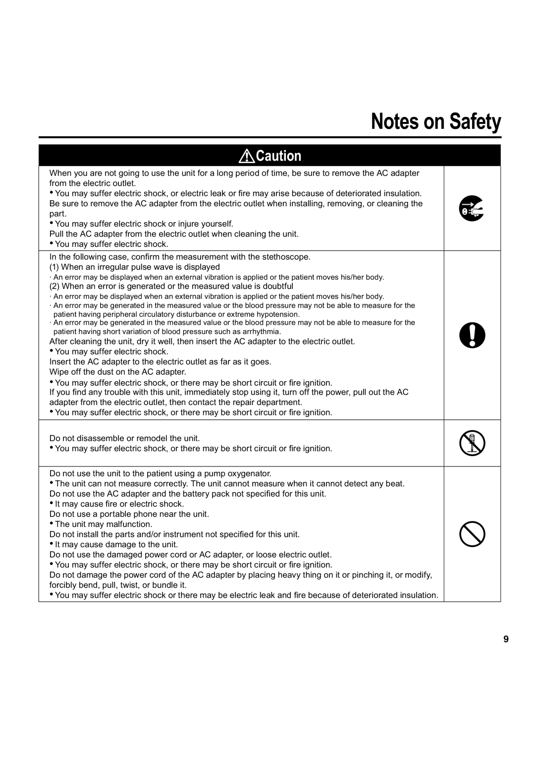 Omron Healthcare HEM-907 instruction manual When an error is generated or the measured value is doubtful 