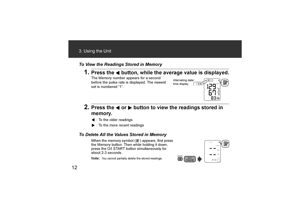 Omron Healthcare HEM-CR24, HEM-7211-E8 instruction manual Press the button, while the average value is displayed 